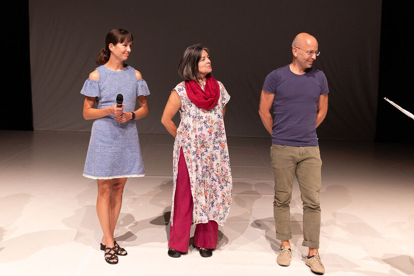 Artistic Council of PONEC - from left Sylva Šafková, Dagmar Bednáriková, Jan Malík. Archive of PONEC theatre.